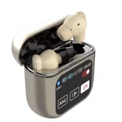 [504210] Auricular Bluetooth 5.4 Doble SE-60 con Base Cargadora