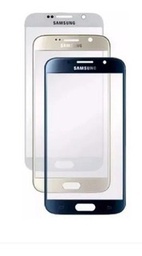 [GGSAG9200BL] Repuesto Glass Samsung S6 Flat Blanco con Logo sin OCA