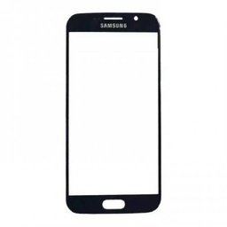 [502309] Repuesto Glass Samsung S6 Flat Negro con Logo sin OCA