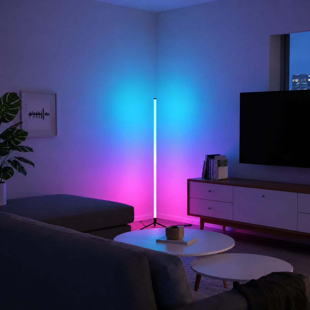 [LED-83019] Luz Led Rgb Esquinero con Control 104cm