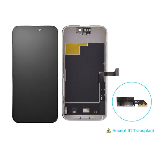 [504377] Modulo Iphone 15 Pro negro IC Removible (OLED Gold Edition)