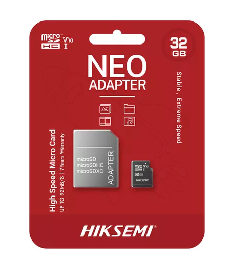 [6974202726089] Micro SD Hiksemi 32gb V10 para seguridad
