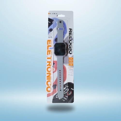 [EZ-B08] Reloj Pulsera Digital Engomado Cuadrado