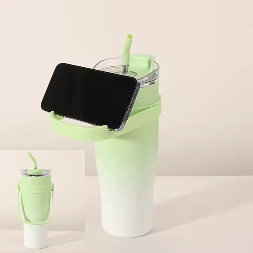 [504777] Vaso Quencher con Soporte para Celular 1.2L (Verde)