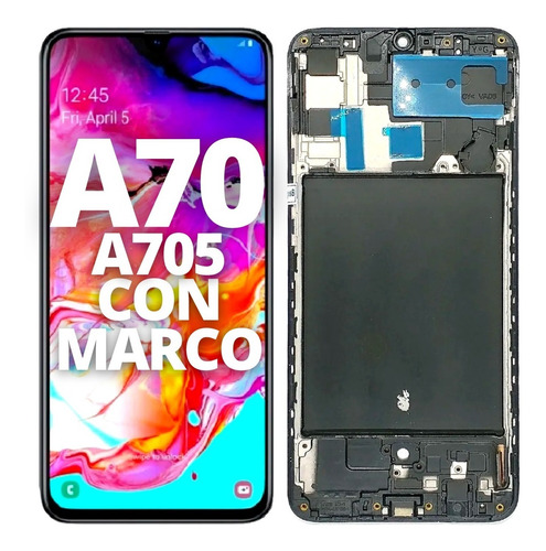 [505404] Modulo Samsung A70 / A705 con marco negro (OLED Gold Edition)