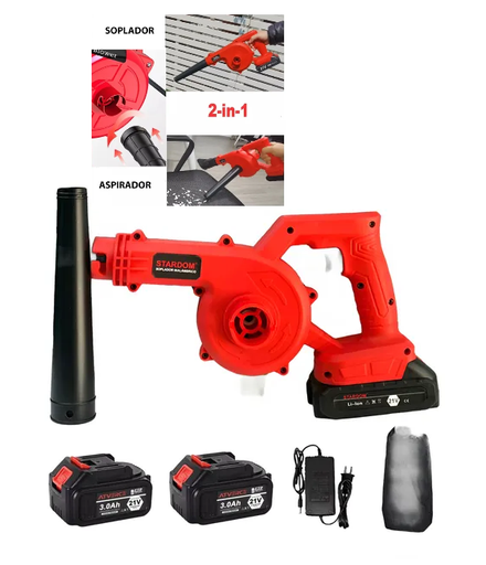 [SD2003] Sopladora Aspirador Inalambrico 2 Baterías 21v