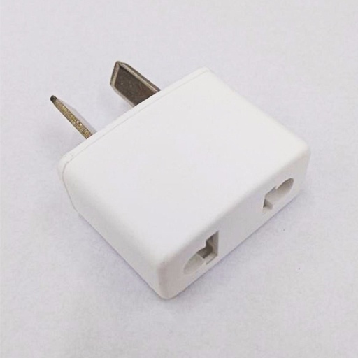 [500069] Adaptador Enchufe Americano Patas Argentinas Blanco/Negro (Primera Calidad)