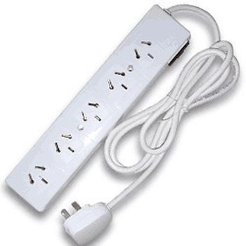 [1389] Zapatilla Toma Corriente con Interruptor Sicilia, 5 Tomas, 1,5Mts &