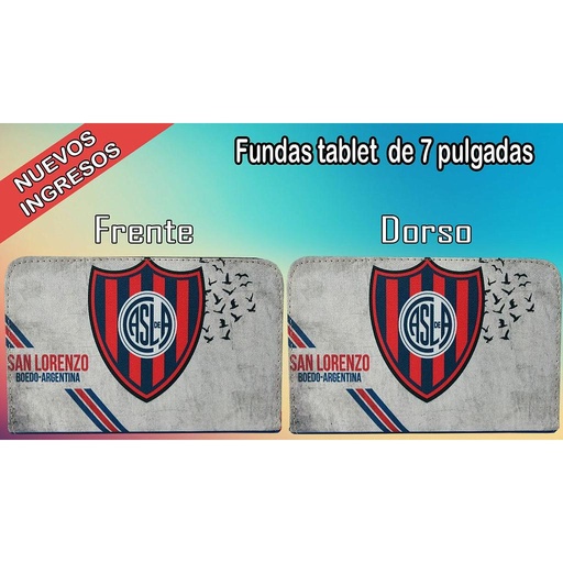 Funda de tablet 7" sin teclado estampada San Lorenzo