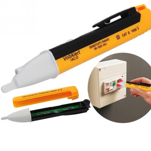 [500315 6910601010688] Tester de Voltaje con Linterna y Alerta de sonido IAC-D
