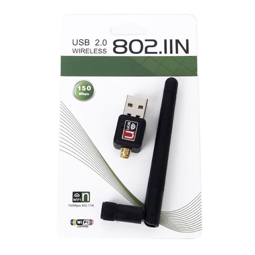 [8699258561109] Antena Corta Adaptador Wifi Usb 802.IIN
