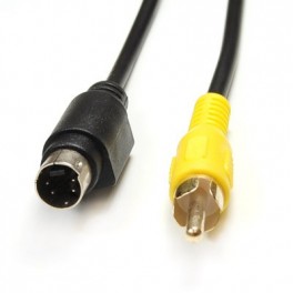 [500650] Cable S-Video 4 pines macho a RCA macho 2M