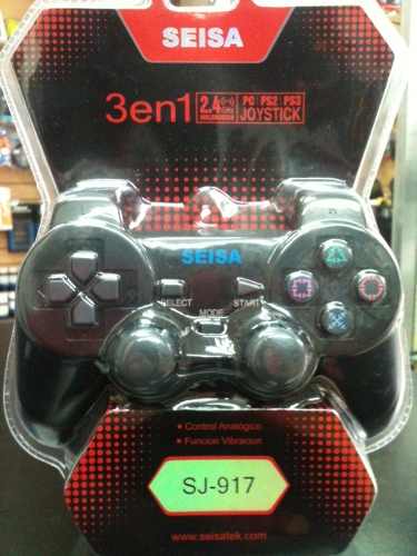 [6290132557242] Joystick Seisa 3 en 1 PC/PS2/PS3 inalambrico SJ-A1009S