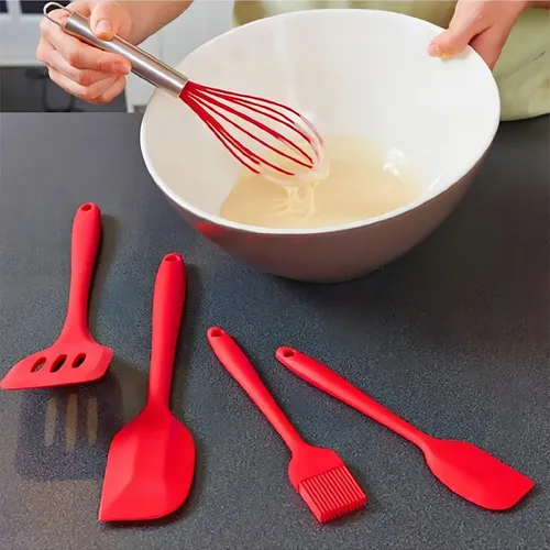 [6923020651233 668125] Set Utensilios de Cocina Silicona 5pcs