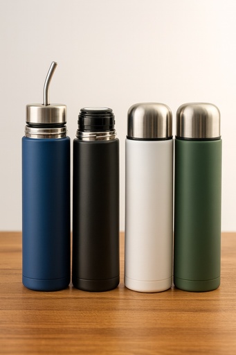 [504939] Termo + Mate Listo 2 en 1 de Acero 500ml Blanco