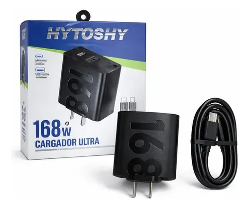 [HY-90W] Kit Cargador 2 en 1 Tipo C Carga Rapida Usb A + PD 168W Hytoshy