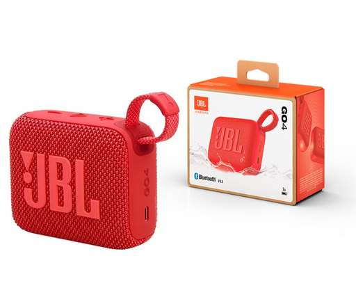[1200130009389] Parlante Portatil Bluetooth JBL GO4 Rojo (ORIGINAL)