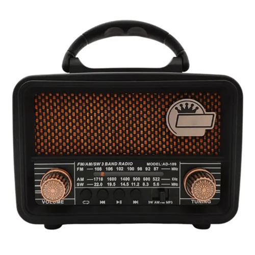 [7796350520284] Radio RS-8110 Bluetooth FM AM Usb Sd Aux Recargable Retro Vintage