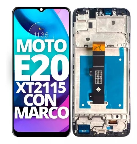 [302069] Modulo Motorola E20 con marco, buzzer, parlante, flex botones Original (RN)