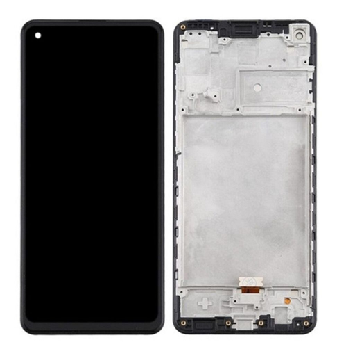 [302028] Modulo Samsung A21s A217 con marco, buzzer, parlante, flex botones Original (RN)
