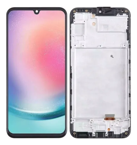 [9557 11650265105] Modulo Samsung A24 4G con marco negro (OLED)