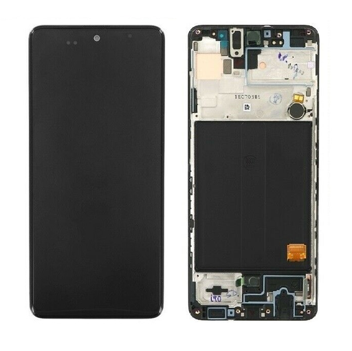 [302038] Modulo Samsung A51 con marco, buzzer, parlante, flex botones Big Size 6.43inches OLED (RN)