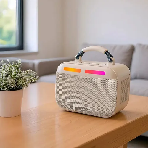 [6290132593691] Parlante Portatil BT Fm Usb Micro Sd con Luz 3" KTS-2292 (15x10x13cm)