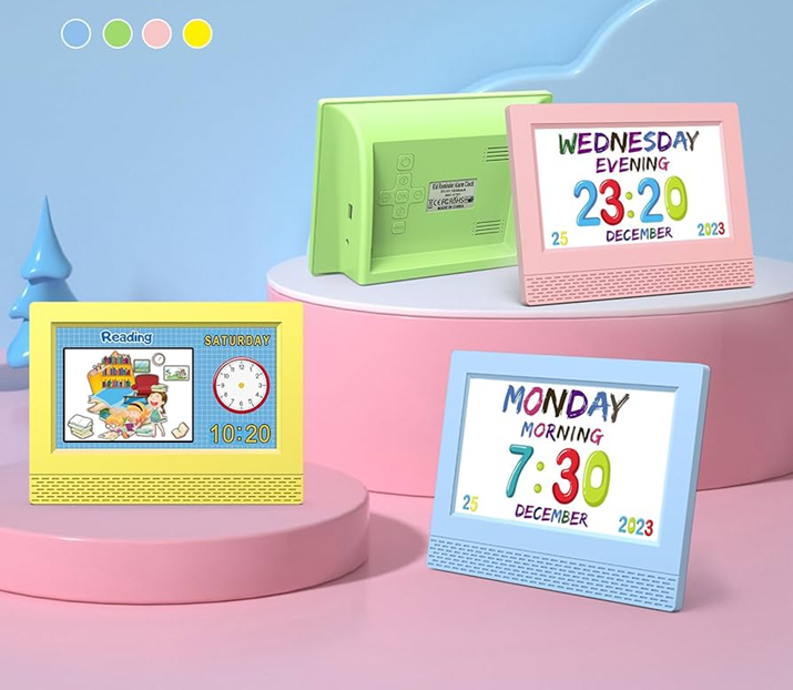 [6290132592885] Reloj Despertador Digital Infantil Usb Pantalla Led 7"