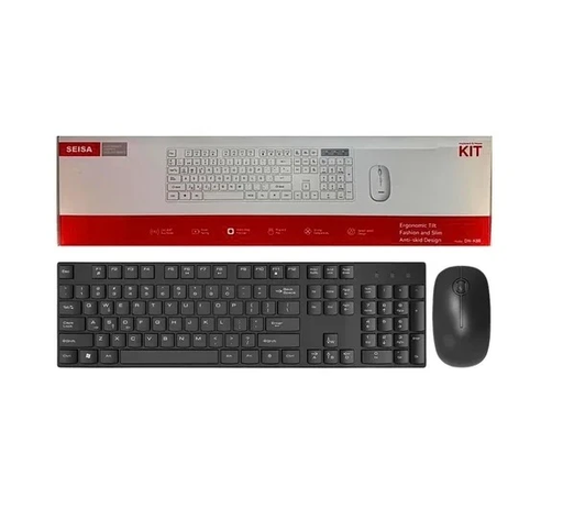 [6290132591086] Kit Teclado Mouse Inalambrico Bluetooth Dual 2.4G Seisa DN-K88 (a pilas)