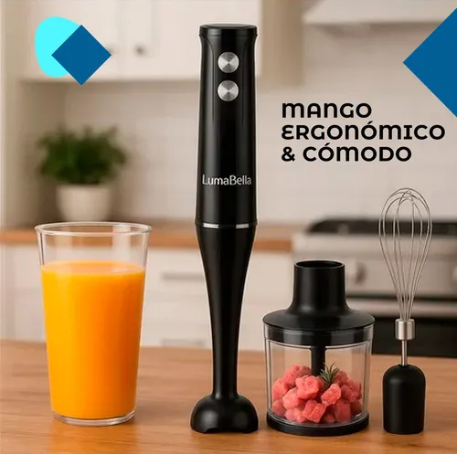 [6974824288972] Set 4 en 1 Mini Pimer 500w 2 velocidades Luma Bella