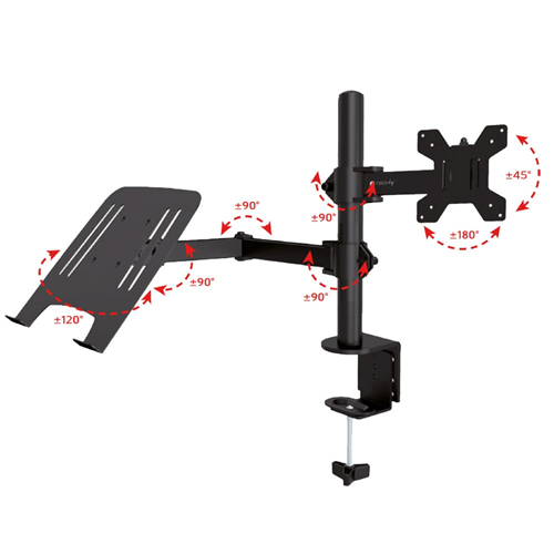[6290132591833] Soporte para Escritorio Dual Monitor o Tv y Notebook de 13" a 32" ZJ-K7902