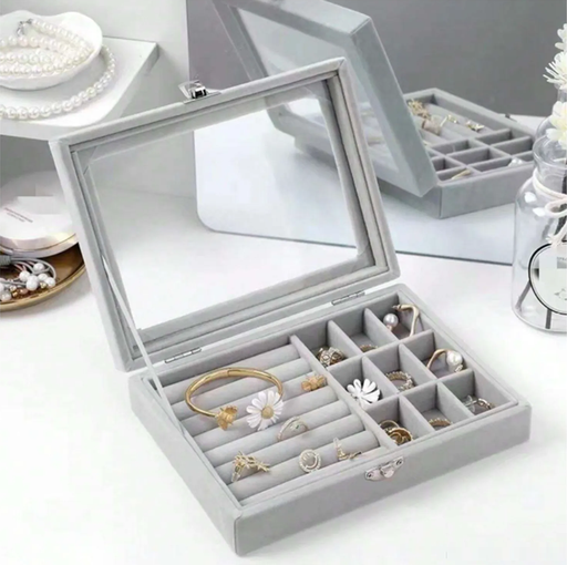 [7171210040902] Caja Organizadora para Joyas con Espejo LD-1016 (20x15x5cm)