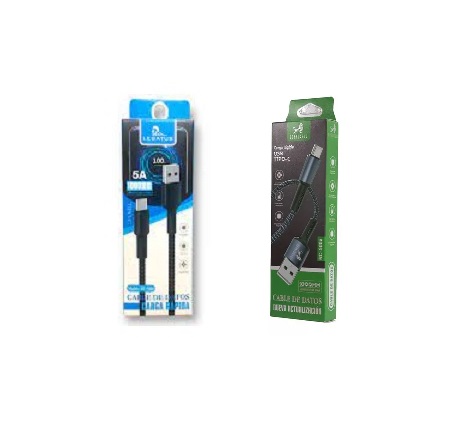 [7796350507834] Cable de Datos Carga Rapida 5A Tipo C Cordon RC-5006
