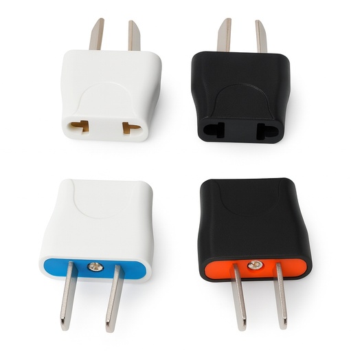 [MH201752] Adaptador Enchufe Americano Patas Argentinas Blanco/Negro