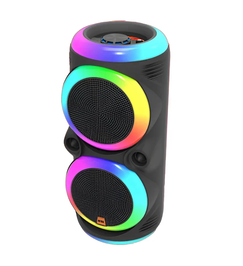 [6290132592861] Parlante Portatil 8"x2 BT Karaoke con Microfono Micro Sd Usb Aux FM YX-L9864 (55x23cm)