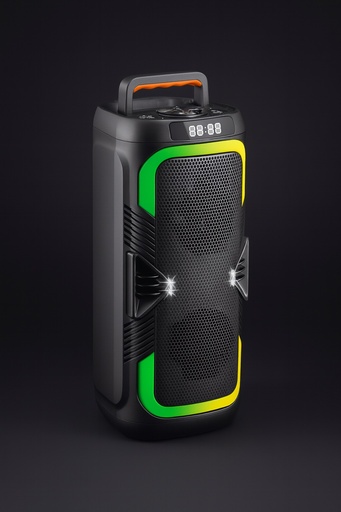 [7796350520826] Parlante Bafle 2*4" con Karaoke BT Fm Usb RS-4220 (45x20x19cm)