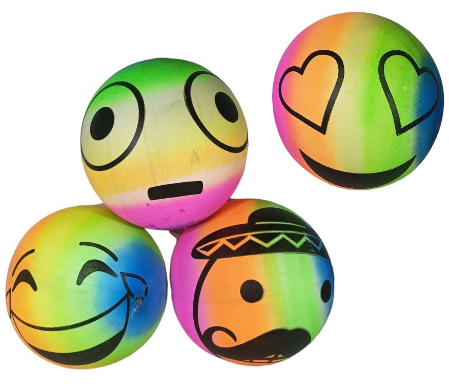 [502621 6955331201067] Pelota de Goma Infantil Emojis