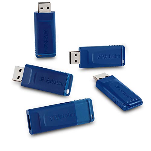 [023942998105] Pendrive 16gb Verbatim Retractable 2.0 (Pack x 5u) Azul