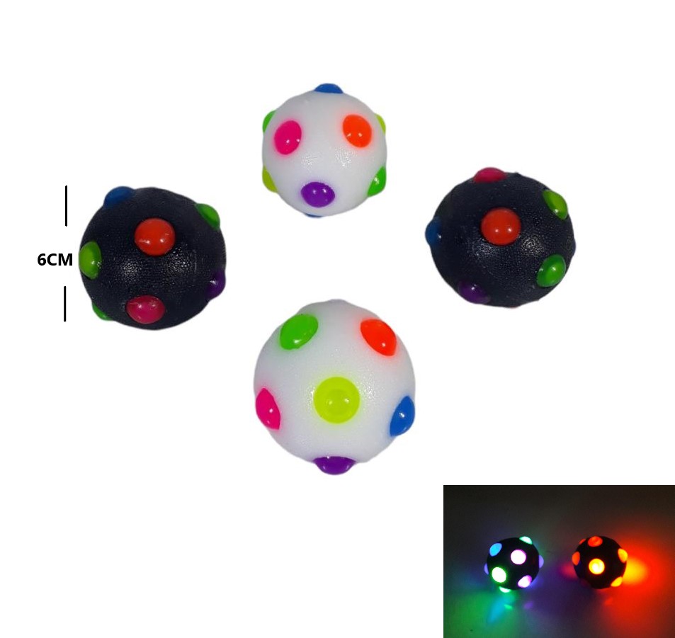 [502628] Pelota Burbujas Colores con Luces Juguete Antiestres