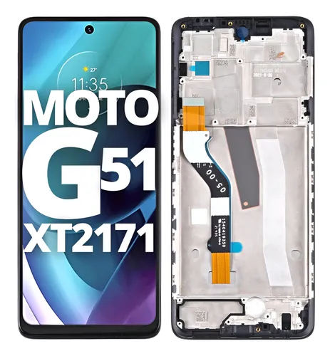 [505109] Modulo Motorola Moto G51 con marco negro (ORIG Premium)