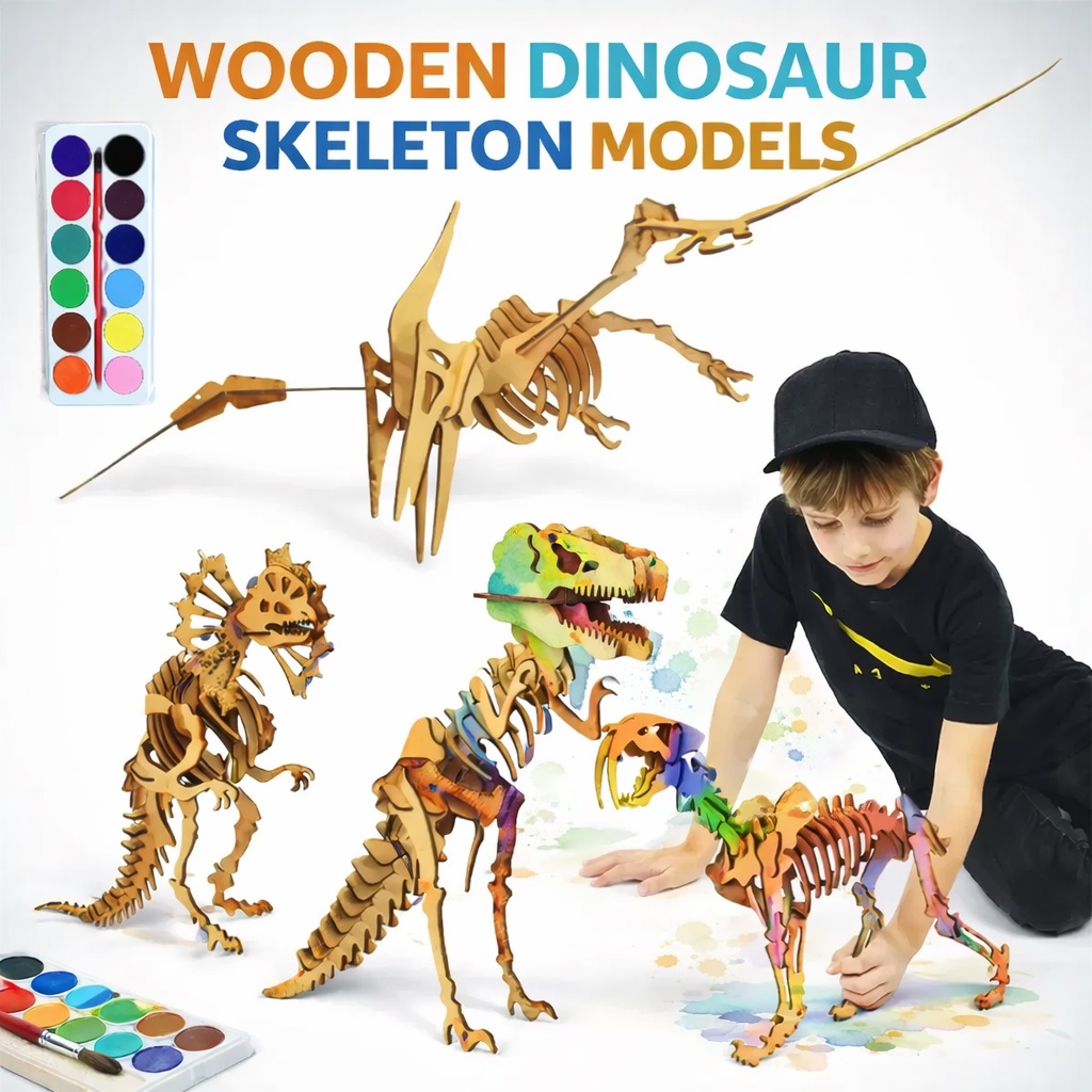 [505121] Rompecabezas 3D fibrofacil para Pintar (33x21cm) (3 modelos distintos)