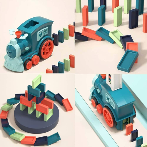[505133] Tren Domino Automatico Luz y Sonido 60pcs