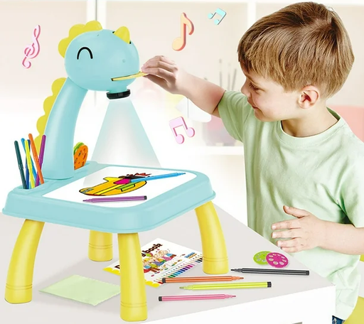 [505135] Mesa Didactica Musical Infantil con Proyector para Dibujar a Pila (AA x3 no incluidas)