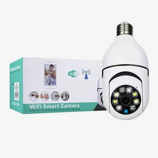 [505152] Foco Camara Ip Panoramica 360° Wifi 1080 Full Hd Audio Bidireccional