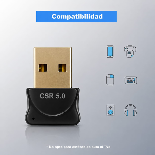 [7890205007019 CM701] Adaptador Receptor USB Bluetooth 5.0 PC
