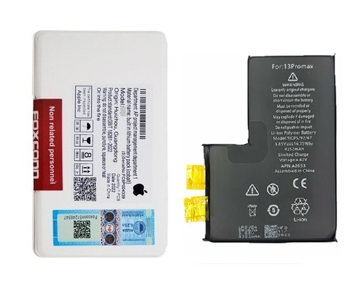 [B1382] Bateria Iphone 13 Pro Max sin Flex Original Foxconn White