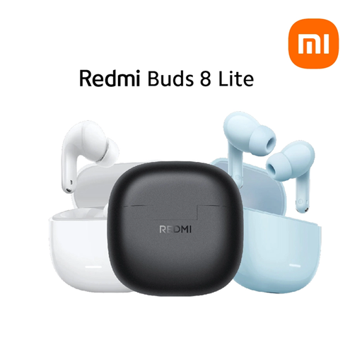 [6932554471880] Auricular Bluetooth 5.4 Doble Xiaomi Redmi Buds 8 Lite con Base Cargadora (Blanco)