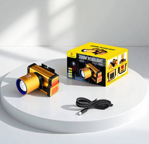 [6912221512252 LN949] Linterna Minera Recargable Power Bank con Regulador de Intensidad y Zoom