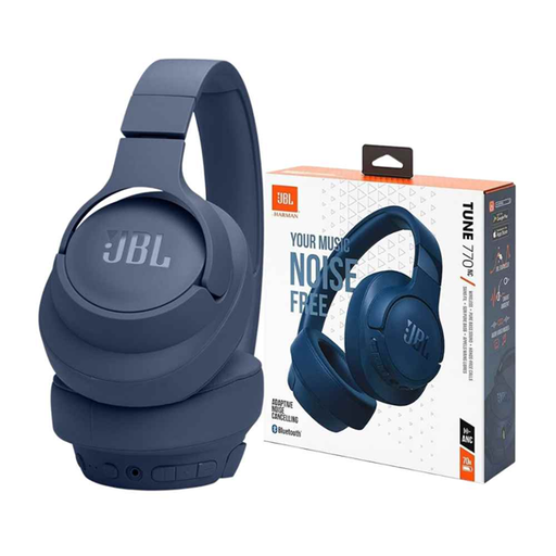 [6925281974502] Auricular Vincha Bluetooth JBL Tune 770NC con Cancelacion de Ruido Azul (ORIGINAL)
