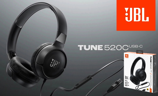 [1200130023217] Auricular Vincha Bluetooth JBL Tune 520C Negro (ORIGINAL)